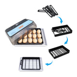 12/15Eggs Incubator Fully Automatic Temperature Control Water Replenishment Thermoregulator Brooder for Chicken Goose Bird Quail