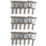 18 Roller Bridge Pull String Code Electric Guitar Saddle for Stratocaster Telecaster Electric Guitar Accessories Silver