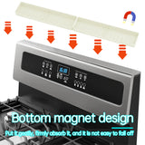 2pcs Stove Top Shelf Kitchen Essentials Gadgets Magnetic Over Stove Holder High Temperature Resistance With Fence for Flat Stove