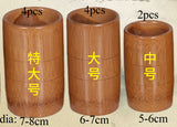 Cupping massage health 10pcs Cupping Massage Cup Massager Tool Carbonized Bamboo Jar Body Kit Acupuncture Therapy Traditional