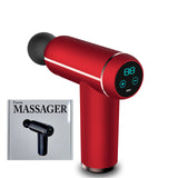 IKeRiShair LCD Display Massage Gun Percussion Pistol Massager For Body Neck Deep Tissue Muscle Relaxation Gout Pain Relief