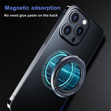 Portable Magnetic iPhone Stand Cell Phone Finger Ring Holder For iPhone 12 iPhone 13 Full Aluminum Alloy Adjustable iPhone Stand