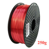 1.75mm 3D Printer Filament PLA Silk Texture 0.25Kg 250g Shine Silky 3D Pen Printing Filaments Rich Luster Printing Materials