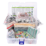 Assortment Resistors 1818PCS LED Triode Capacitors Diodes PCB Potentiometer Variable Resistance Stabilivolt for Arduino UNO MEGA