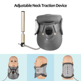 Cervical Neck Traction Device Adjustable Inflatable Neck Stretcher Collar for Improving Spine Alignment Neck Pain Relief