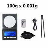 100g/50g Electronic Scales High Precision 0.001g Digital Jewelry Scale LCD Diamond Lab Weight Milligram Pocket Weigh40% off