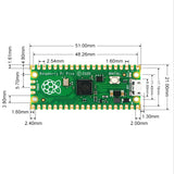 3 Pcs for Raspberry Pi Pico Microcontroller Development Board,Dual-Core ARM Cortex M0+ Processor,133 MHz