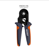 HSC8 6-4A/6-6 Crimping Pliers &amp; Terminals Set Tube Bootlace VE&amp;TE Terminals Hand Tools Electrician Crimper 0.06-10mm2 28-7AWG