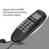 Caller ID Telephone Home Landline Phone Desktop Corded Fixed Phones Wall Mountable Telephone for Home Office Hotel mini phone