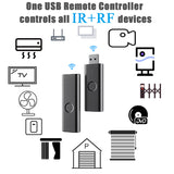 Smart Life Tuya WiFi RF+IR Universal Remote Controller USB Shape Smart Controller  Appliances Voice Work With Alexa Google Home