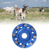 Hoof Trimming Tool Aluminium Alloy Disc Hoof Trimmers Hoof Trimming Cutter Head 8 Blades For Livestock Horses Cows