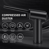 Electric Cordless Air Duster - Air Blower for Computer Cleaning,Alternative to Compressed Air Can Gas,Power 60W,40000RPM