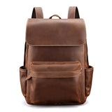 Backpack laptop business retro Leather bag crazy horse skin large-capacity outdoor leisure travel backpack