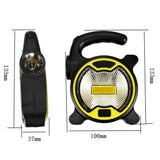 30W Portable Mini Flashlight COB Work Light Mini Handheld Lantern Outdoor Emergency Light (Excluding Battery)