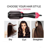 Four In One Hot Air Comb Two In One Multifunctional Negative Ion Curling Straight Hair Dryer