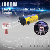1000W Mini Electromagnetic Induction-Heater 800℃ High Temperature Handheld Heating Device for Remove Rust Bolt Screws