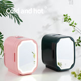 Mini Refrigerator with LED Light Cosmetic Skincare Refrigerators Makeup for Home Office and Car Portable Fridge Cooler Warme