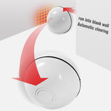 Smart Interactive Cat Toy USB Rechargeable LED Light Rolling Flash Ball Toy Home Pet Dog Cat Interactive Laser Ball Light Toys