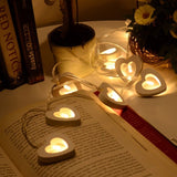 10LED Herz Form String Lichter Warme Holz Fr Weihnachten, geburtstag, Hochzeit Dekoration Party Valentinstag Hause Licht blubs