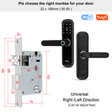 YiToo S3 WIFI Fingerprint Lock Waterproof Biometric Smart Door Lock With Tuya APP Remotely / Rfid Card / Password /Key Unlock