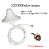 ZQTMAX Communication Indoor Ceiling Antenna 698-2700Mhz 5dBi N Male for 2G 3G 4G Mobile Phone Signal Booster Repeater Amplifier