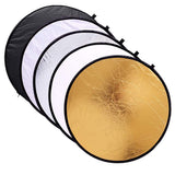 5in1 Reflector Round Collapsible Photo Studio Reflectors Folded Reflector With Nylon Carry Bag For Photography Portrait Shooting