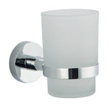 Square Toothpaster Toothbrush Holder Wall Mounted Hotel Bathroom Stainless Steel Home Accessories Organizer Glass Cup Round