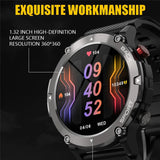 C21 Smart Watch 1.32inch Men Bluetooth Call Heart Rate Blood Oxygen Fitness Tracker Rugged  Outdoor Sports Smartwatch