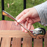 Pure Titanium Soup Spoon Household Long Handle Soup Spoon Round Outdoor Camping Soup Spoon Fashion Spoon