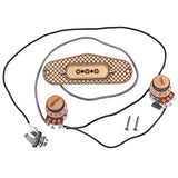 3-string Maple Cigar Box Guitar Pickup Wired with Volume and Tone