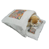 Removable Cats Bed cat litter Sleeping Bag Home Supplies Products for Cats Large Pet Dog Bed Cat's House Cave Comfortable