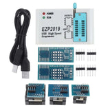 F19E EZP2019 High Speed USB SPI Programmer Support 24 25 26 93 Series Chips EEPROM 25 Flash Bios with 3 Socket