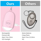 Safe Sound Personal Alarm 4 Pack, 130DB Personal Security Alarm With LED Lights For Women, Girls, Children, Elder