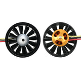 QX-MOTOR DIY Drone 64mm EDF Set 2822 Motor with 12 Blades Duct Fan for FMS RC Airplane Parts