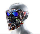 Skull Motorcycle Face Mask Goggles Outdoor Ski Glasses Halloween Mask Motorcycle Cycling Shooting Hunting Mask Sunglasses Snow