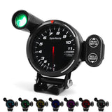 Car Tachometer Gauge Automotive Replacement Tachometers High Speed Stepper Motor 7 Colors 0-11000 RPM Meter with Warning Light