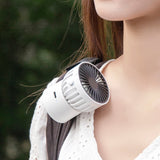 Mini Fan Portable Neck Wireless Fan Usb Rechargeable Small Clip Fan 1000mAh Battery Air Cooler Desktop Outdoor Handheld Fan