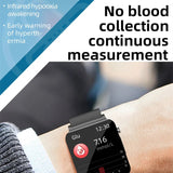 KS03 Smart Watch Non Invasive Blood Glucose 1.72'' Heart Rate BP Body Temperature Monitoring Fitness Tracker Bracelet