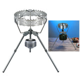 Camping Stove Rack with Adapter Windproof Pot Rack Camping Stove Stand Bracket Holder Stove Support for Camping Hiking Picnic