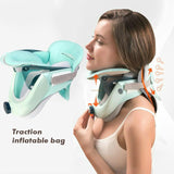 Cervical Traction Neck Spine Support Hot Compression Tractor Stretching Collar Brace Pain Relief Neck Pain Soreness Theraputic