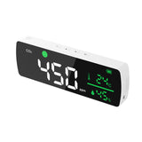 Wall Mounted Air Quality Monitor 11.2inch LED Digital 3in 1 Temperature Humidity CO2 Alarm Detector Carbon Dioxide Tester Mirror