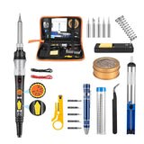 110/220V 60W Soldering Iron Digital Solder Set Multimeter Desoldering Pump Solder Heat Pencil Welding Solder Rework Station