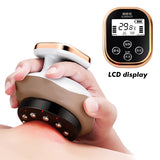 Smart LCD Screen Scraping Instrument Magnetic Therapy Cupping Dehumidify Heating Negative Pressure Suction Heating Cupping Tools