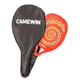 CAMEWIN Carbon Beach Tennis Racket Paddle Soft EVA Friction Face With Bag Red Adult Sporting Goods Padel Racket