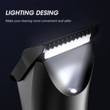 Men Professional Electric Shaver Clipper Hair Cutting Machine Beard Trimmer Body Grooming Rechargeable Razor for Sensitive Areas