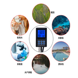 PH098 backlight automatic calibration pH aquarium swimming pool temperature water quality monitor analyzer ph meter