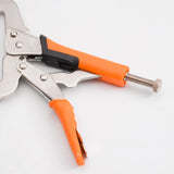 2PCS Face Clamps 9 Inch C Clamp with 2pcs Protective Pads Vise Grip Locking Pliers Woodworking Clamping Tools Heavy Duty