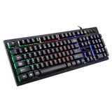 G20 USB Wired Mechanical Keyboard Colorful Backlight Gaming Keyboard RGB for PC Computer Gamer Waterproof Desktop 104 Keys EDUP