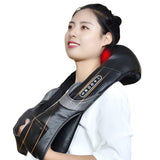 Electric Neck Roller Massager for Back Pain Shiatsu Infrared Lamp Massage Pillow  GuaSha Products Body Health Care Relaxation