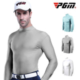 PGM Mens Golf Sun Protection Shirt Underwear Long Sleeve Summer Sun UV Protection Ice Silk T-Shirts Cooling Golf Apparel For Men